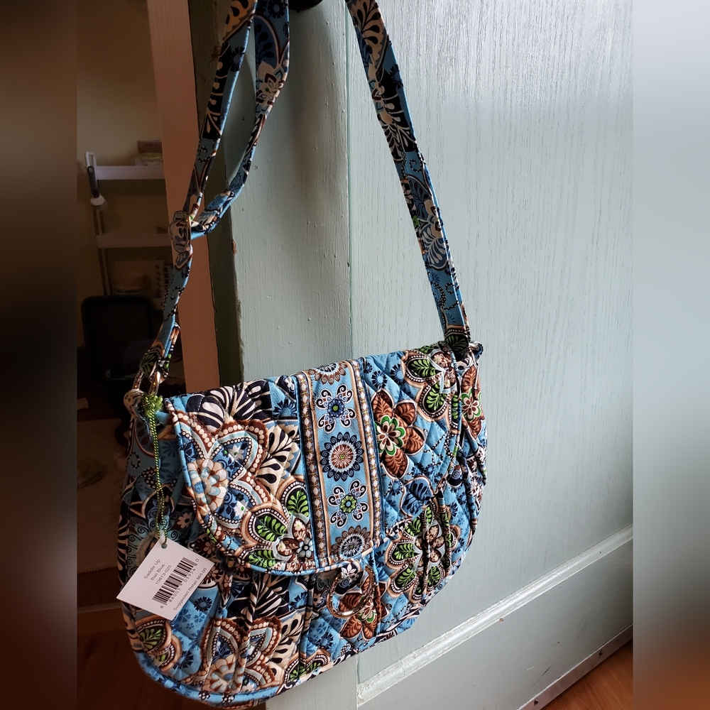 Vera Bradley Saddle Up Crossbody purse Bali Blue